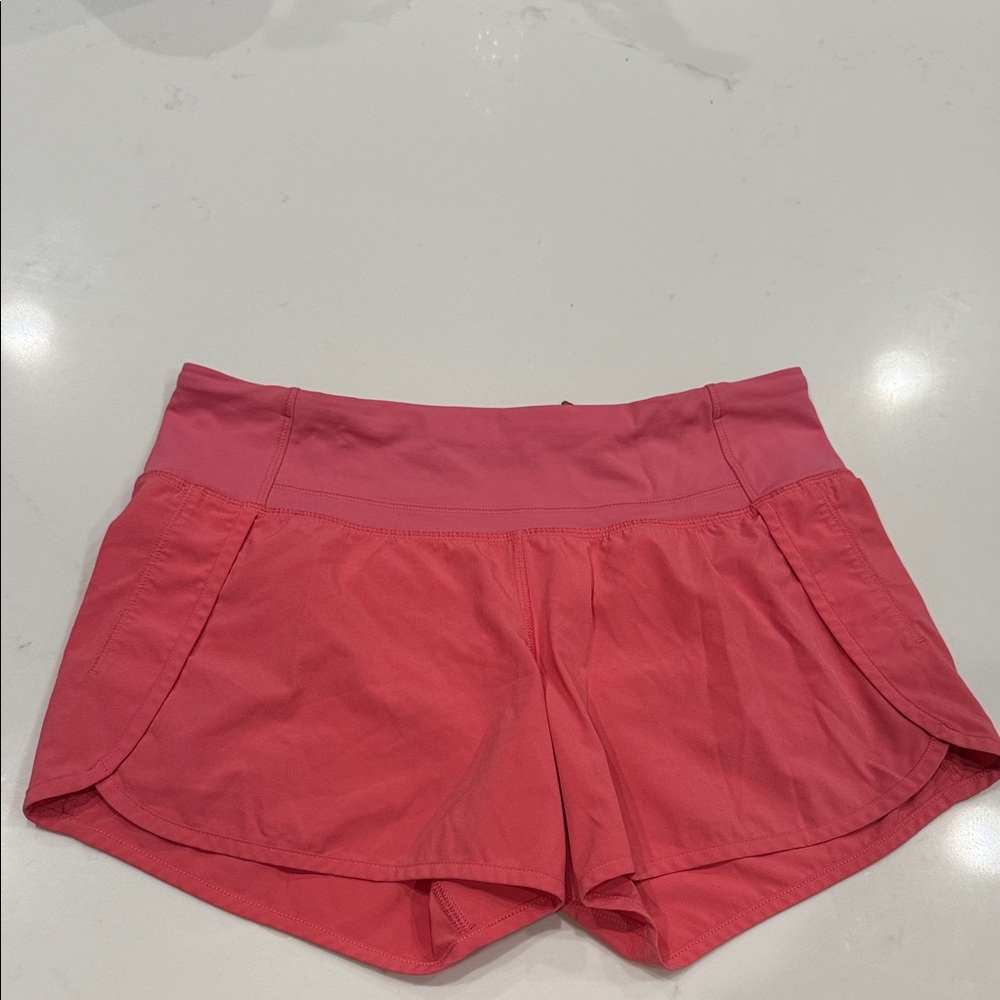 Lululemon Athletica Coral Athletic Shorts